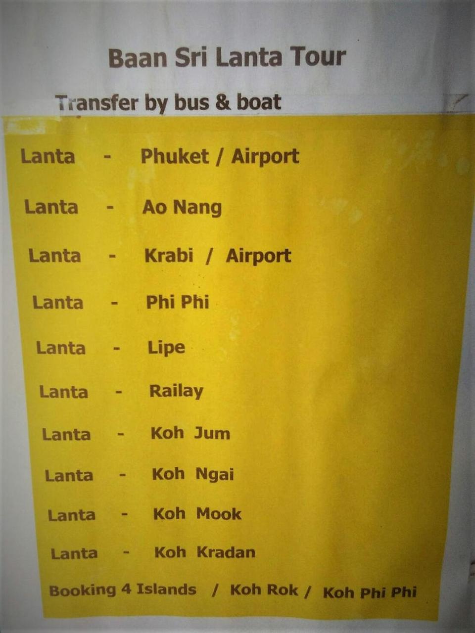 Baan Sri Lanta Sand Ko Lanta Exteriér fotografie